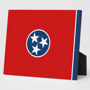 Photo Plaque du drapeau d'état du Tennessee