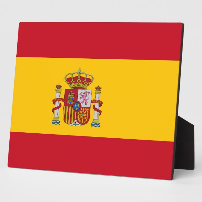 Photo Plaque du drapeau espagnol (Côté)