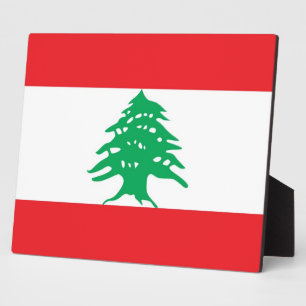 Photo Plaque du drapeau libanais