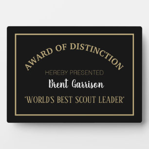 Photo Plaque du meilleur chef scout du monde