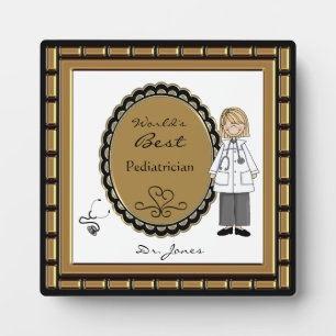 Photo Plaque du meilleur médecin féminin au monde