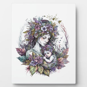 Photo Plaque Fairy Mother and Child avec de l'Easel