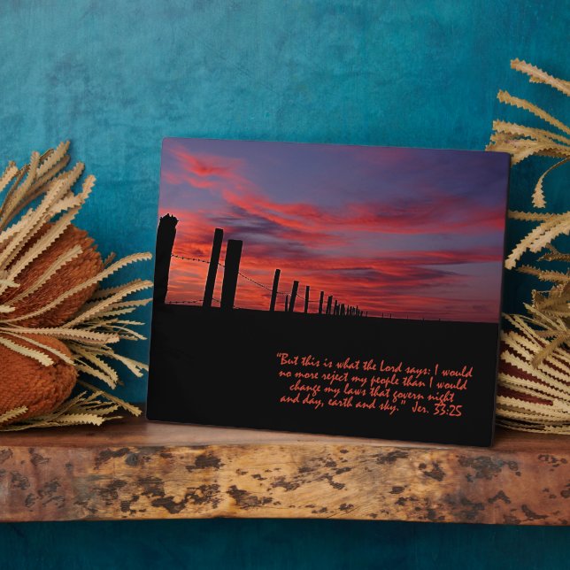 Photo Plaque Inspirationnelle Sunset Sky (Côté)