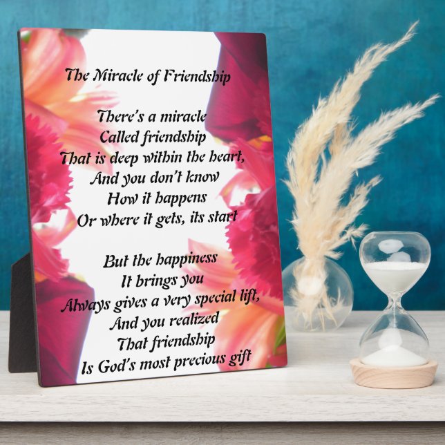 Photo Plaque Miracle of Friendship (Côté)