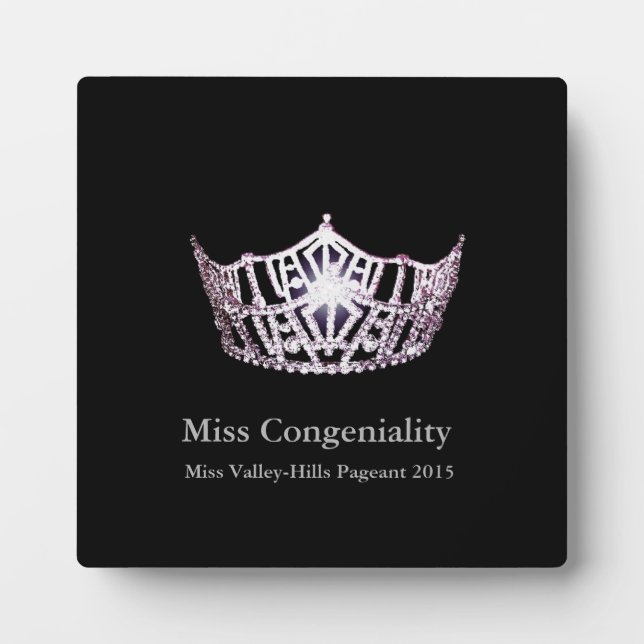 Photo Plaque Miss America Silver Crown Awards (Devant)