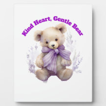 Plaque Ourson Douce Ourse Coeur Gentil - Joli Moti