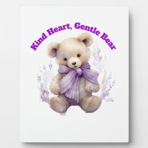 Photo Plaque Ourson Douce Ourse Coeur Gentil - Joli Moti
