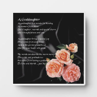 Photo Plaque poème Godgirl - Roses sur soie noire