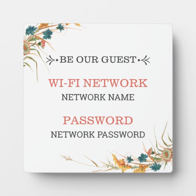 Photo Plaque réseau Wifi (Devant)
