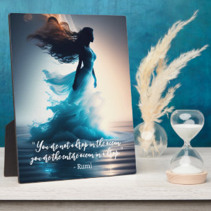 Photo Plaque Rumi Ocean Citation Dreamscape Tabletop