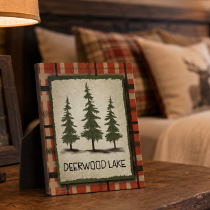 Photo Plaque Rustique Inspiratif de Deerwood Lake Pines