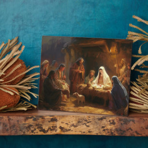 Photo Plaque spirituelle Jesus Manger