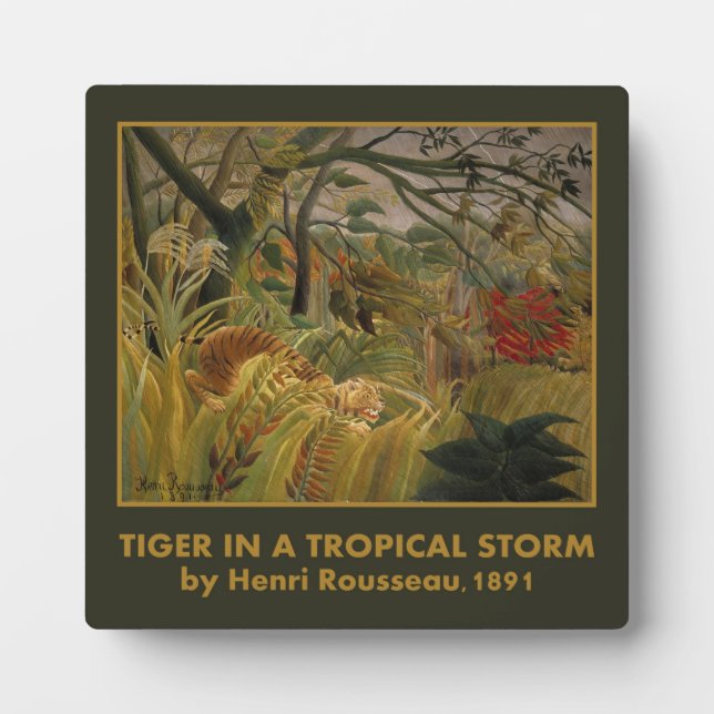Photo Plaque Tiger de Rousseau (Devant)