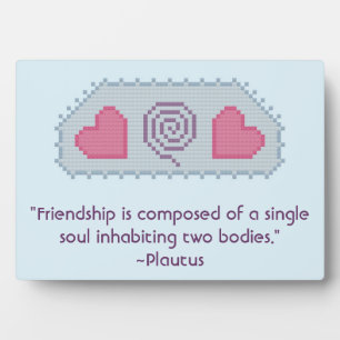 Photo Plautus Friendship Citation Plaque