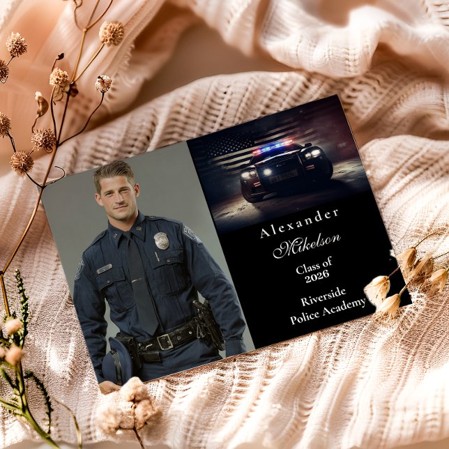 Photo Police Academy Graduation Ankündigung (Von Creator hochgeladen)