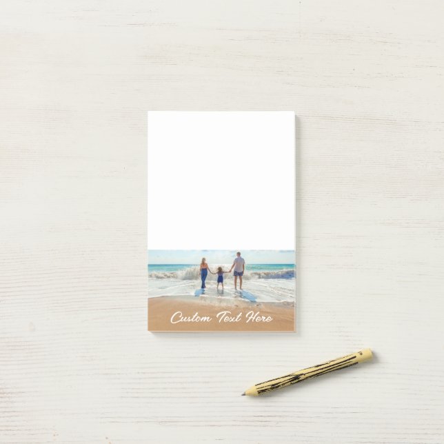 Photo Post-it® personnalisée Notes vos photos et v (Sur un bureau)