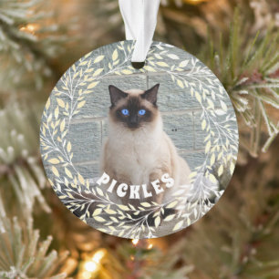 Photo pour animaux de compagnie Chat Leafy Wreath 