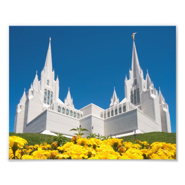 Photo professionnelle 10X8" du temple San Diego LD (Devant)