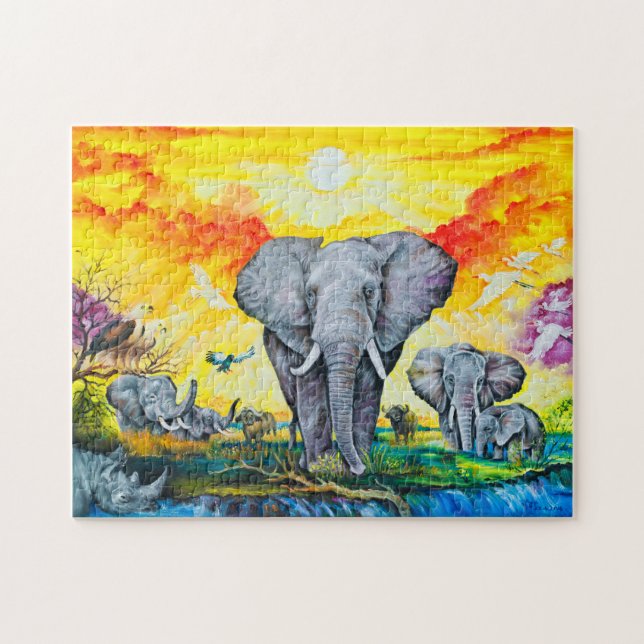 Photo Puzzle avec boîte cadeau (Horizontal)