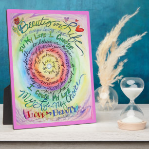 Photo Rainbow Cancer Poem Affirmation Art Plaque
