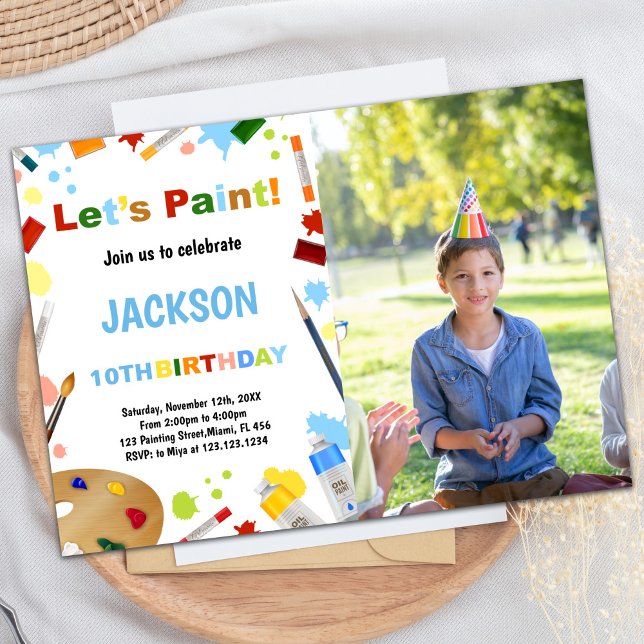 Photo Robe Blanche Pour Les Invitations De Peintur (Photo White Dress For Mess Paint Invitations)