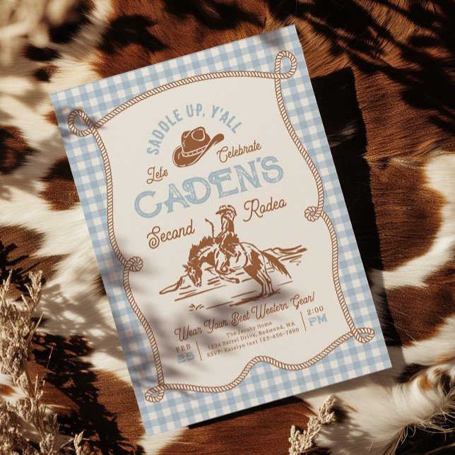 Photo Rodeo Birthday Invitation Einladung (Von Creator hochgeladen)