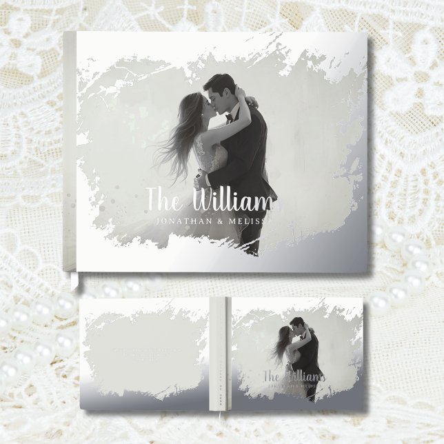Photo Romantic Elegant Foil Livre d'or Livre d'or (Créateur téléchargé)