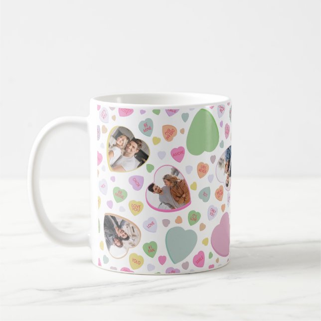 Photo Saint Valentin Candy Heart Mug (Gauche)