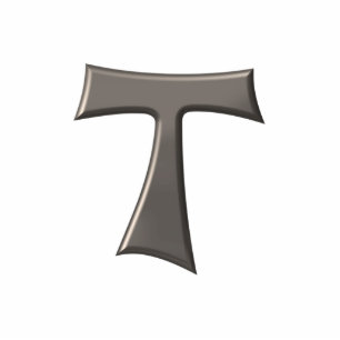 Photo Sculpture Acier gris Look Franciscan Tau Cross