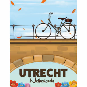 Photo Sculpture Affiche de vacances d'Utrecht Pays-Bas.
