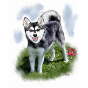 Photo Sculpture Alaskan Klee Kai Art