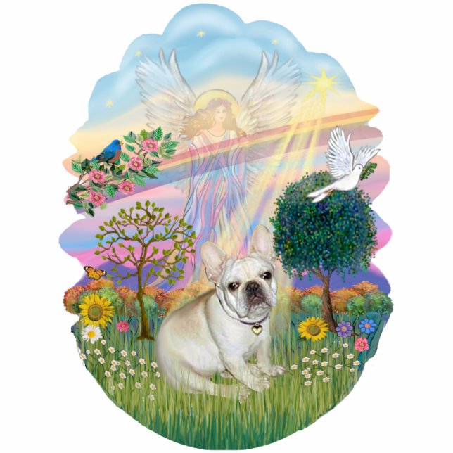 Photo Sculpture Angel Cloud - Chien de taureaux français 1 (Devant)