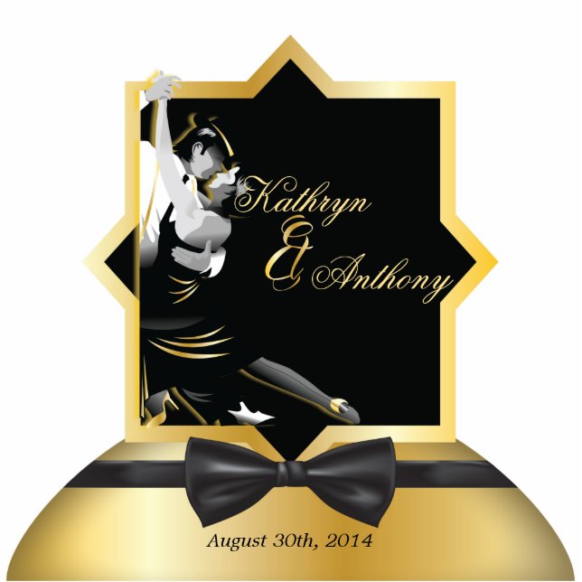 Photo Sculpture Années folles Gatsby Style Sculpture Mariage (Devant)