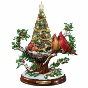 Photo Sculpture Arbol de navidad con pajaritos