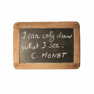 Photo Sculpture Ardoise 05 Citation de Monet