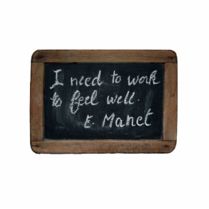 Photo Sculpture Ardoise 07 Citation de Manet