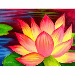 Photo Sculpture Art de peinture chinoise de fleur de Lotus
