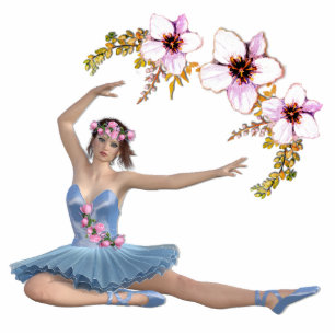 Photo Sculpture Ballerina en bleu