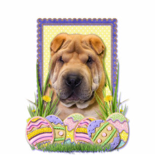 Photo Sculpture Biscuits d'oeuf de pâques - Shar Pei