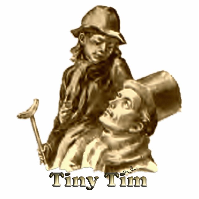 Photo Sculpture Bob Cratchit et chant de Noël minuscule de Tim (Devant)