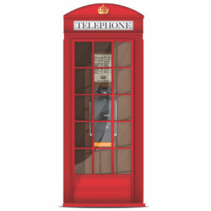 Photo Sculpture Boîte téléphonique rouge