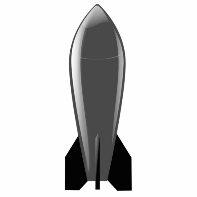 Photo Sculpture Bombe nucléaire de bande dessinée (Devant)