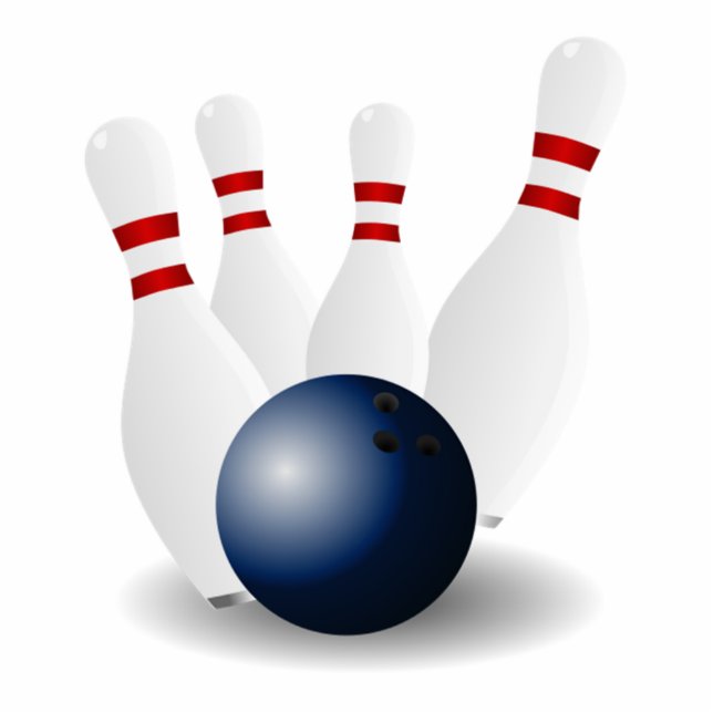 Photo Sculpture Boule et goupilles de bowling (Devant)