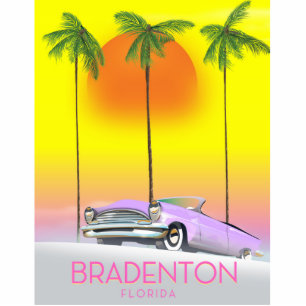 Photo Sculpture Bradenton Florida Classic voiture affiche de voyag