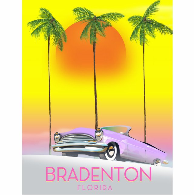 Photo Sculpture Bradenton Florida Classic voiture affiche de voyag (Devant)