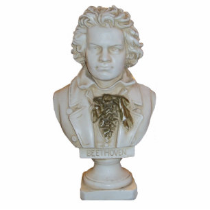 Photo Sculpture Buste classique de Beethoven dans une sculpture en