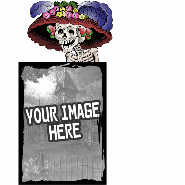 Photo Sculpture Cadre photo de La Calavera Catrina (Devant)