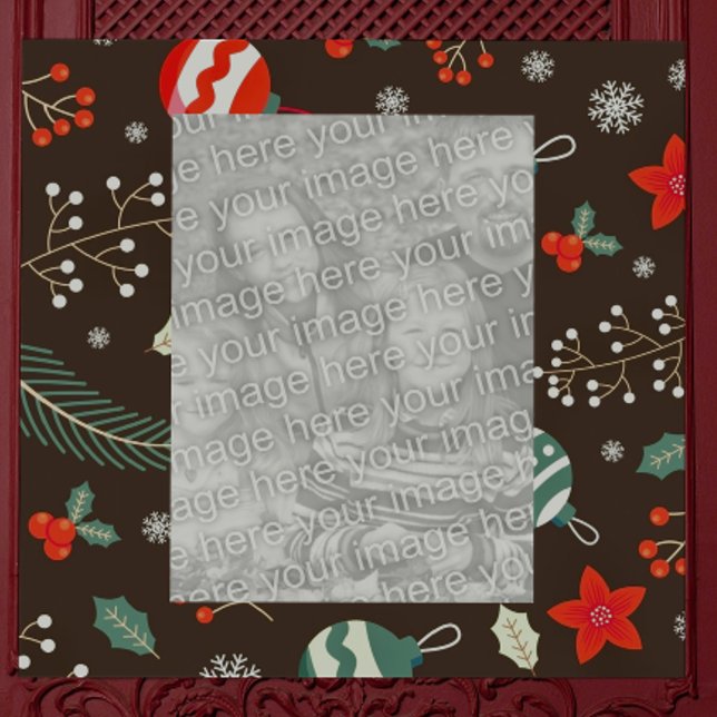 Photo Sculpture Cadre photo frontière de Noël (Créateur téléchargé)