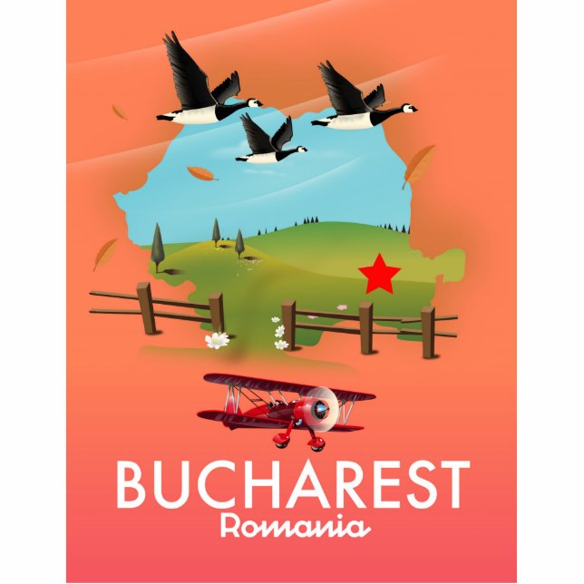 Photo Sculpture Carte des vacances de Bucarest Roumanie (Devant)