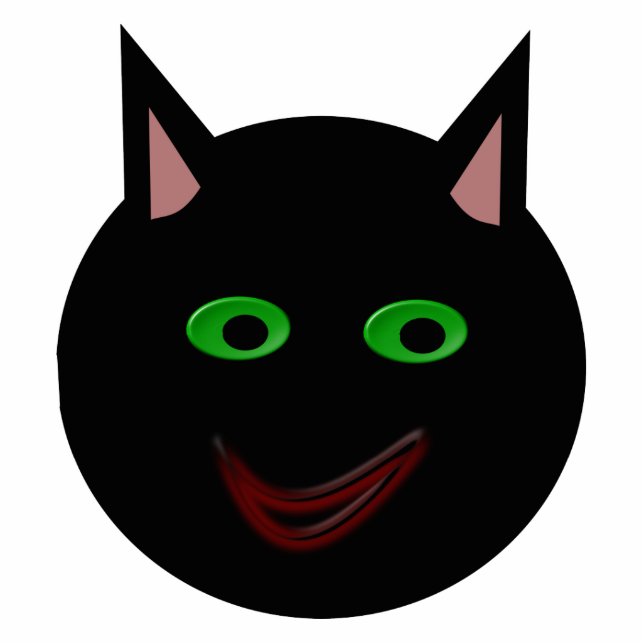 Photo Sculpture Chat noir d'Halloween Sculpture (Devant)